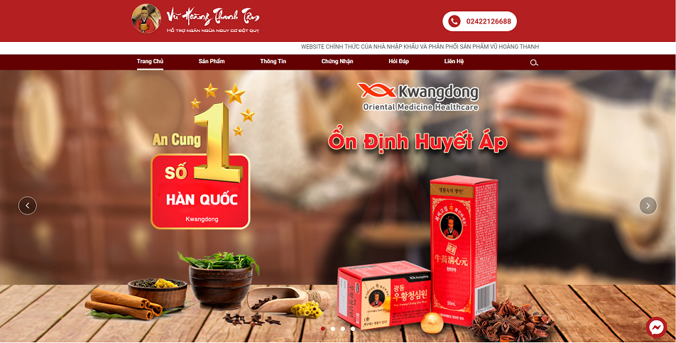 Dự án Website Vũ Hoàng Thanh Tâm